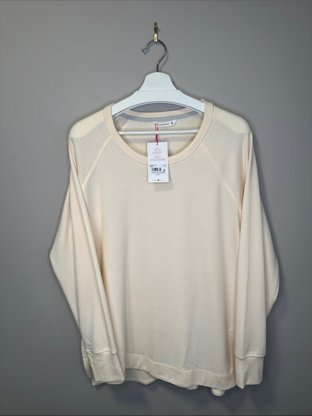 Shambhala Women's Crewneck Sweater in Light Cream